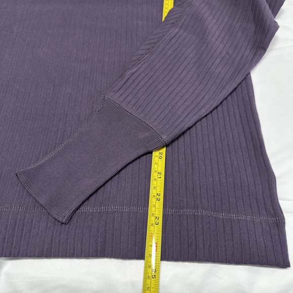 G Star Raw Women Size Small Swedish Army Ribbed Crew Sweater Carbonne Purple - Picture 9 of 11